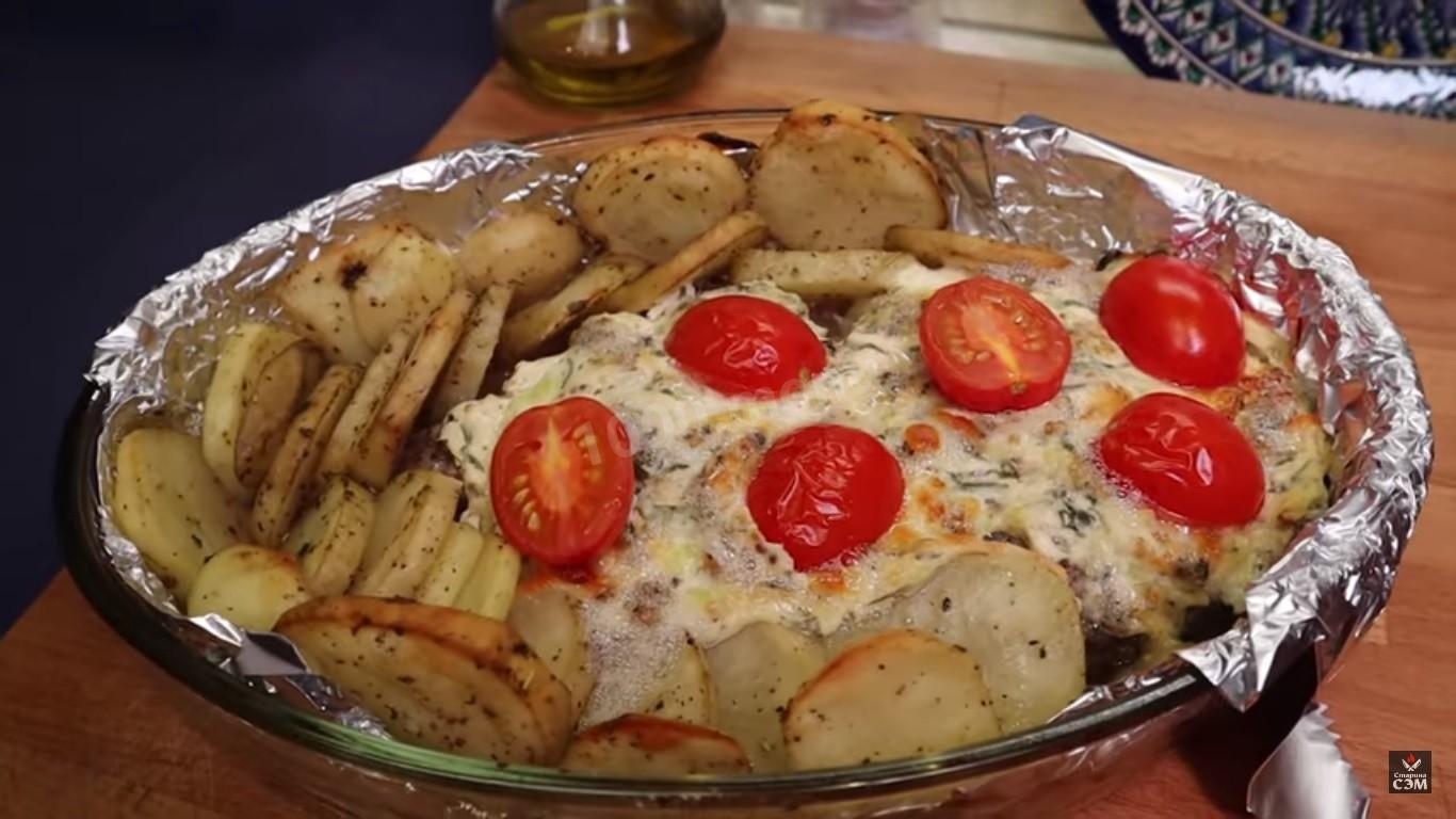 Шаг 8 приготовления Мясо по-французски с греческим йогуртом