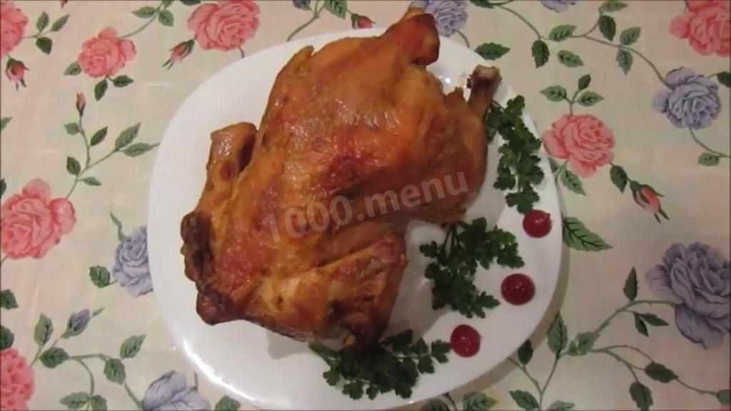 Шаг 5 приготовления Курица на пивной банке