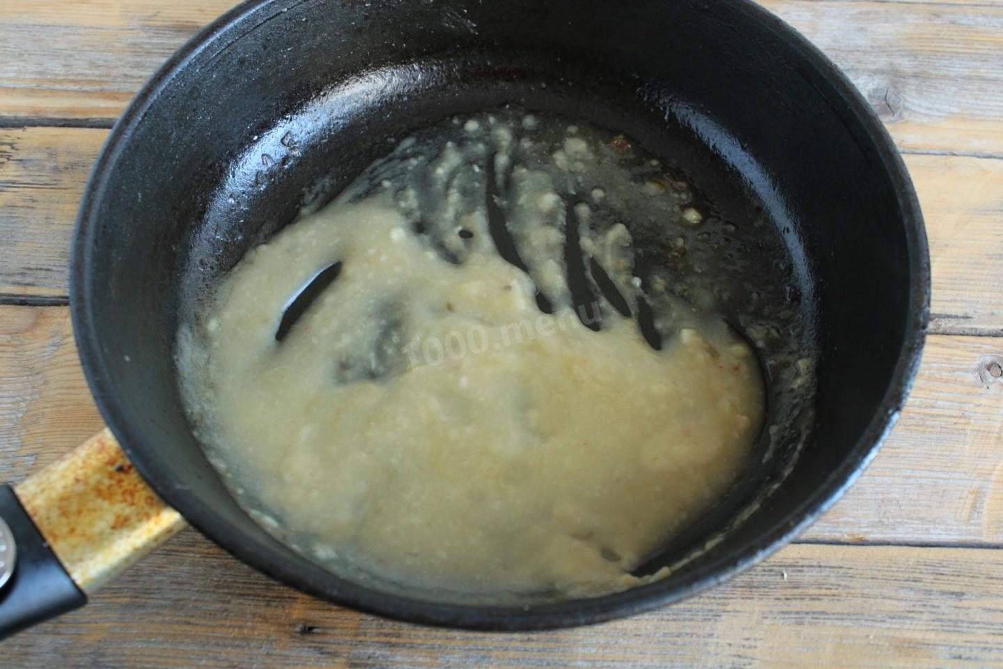 Шаг 5 приготовления Подлив для картофельного пюре без мяса