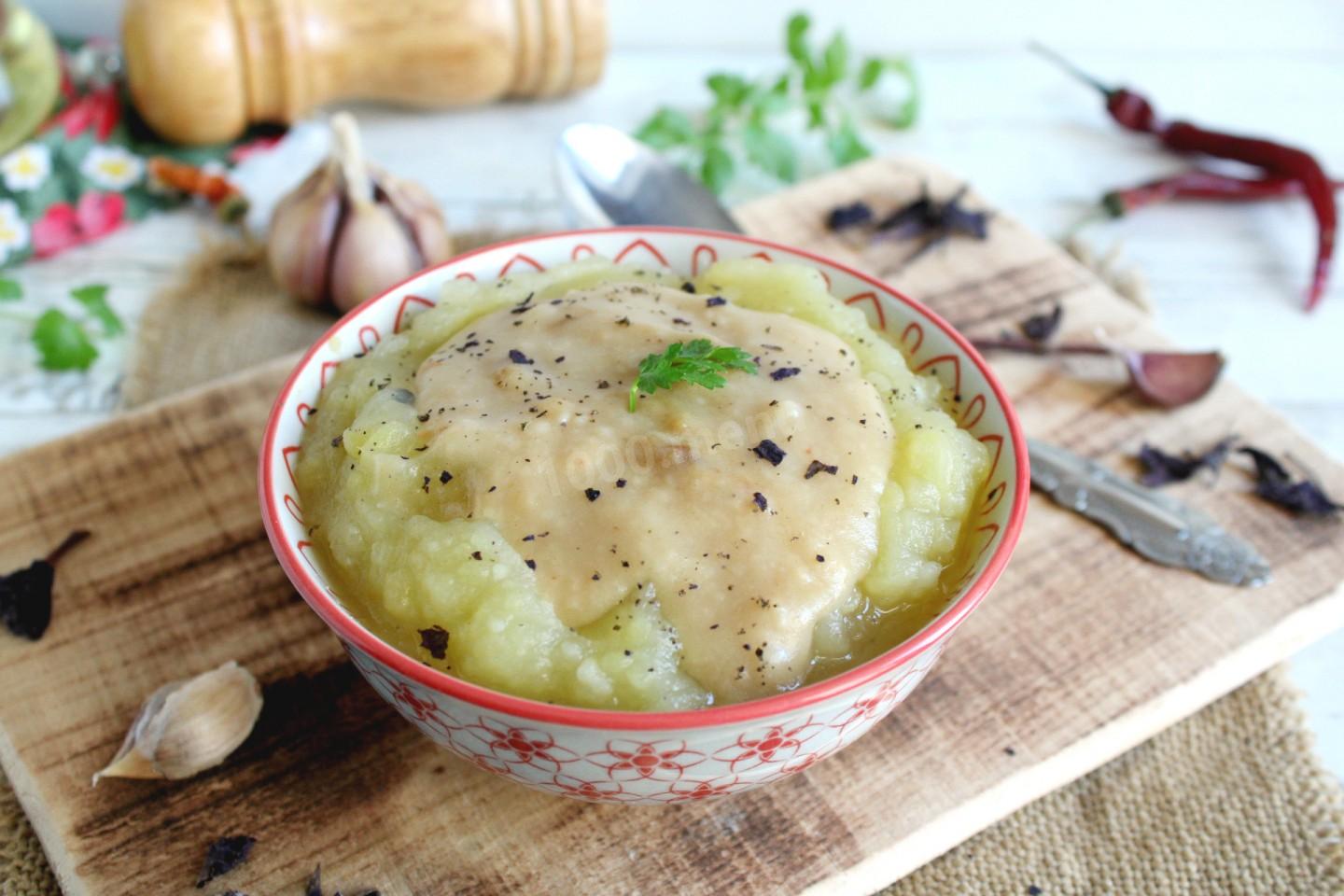 Обложка рецепта Подлив для картофельного пюре без мяса