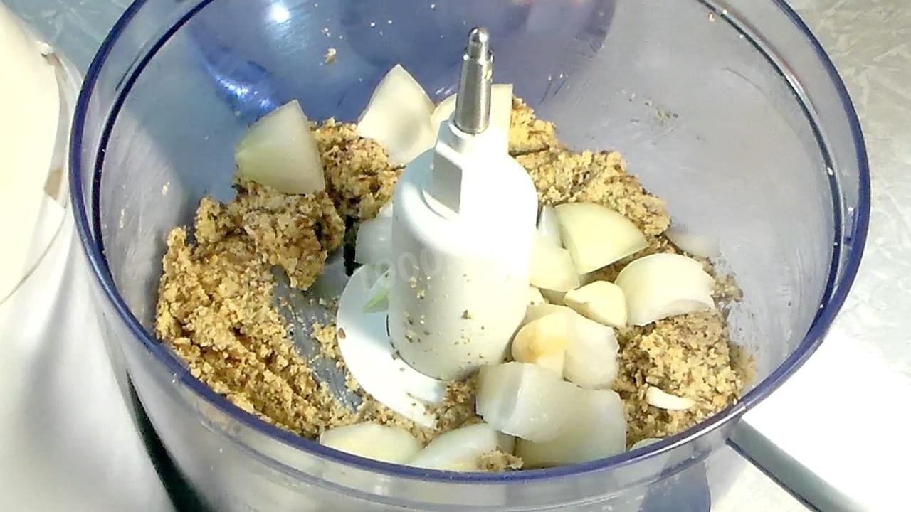 Шаг 3 приготовления Чечевичные биточки с рисом