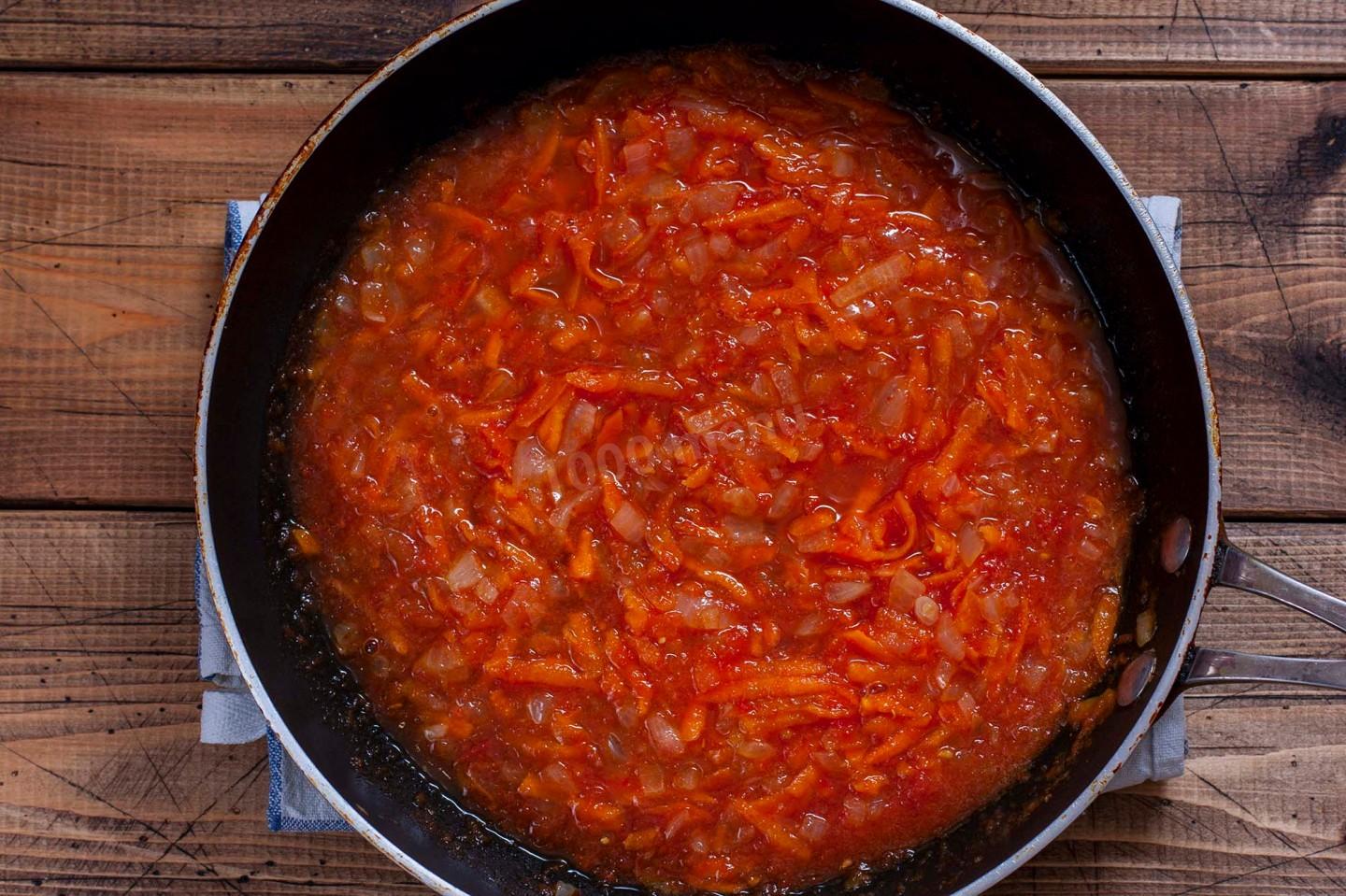 Шаг 10 приготовления Голубцы ленивые с капустой и фаршем в духовке