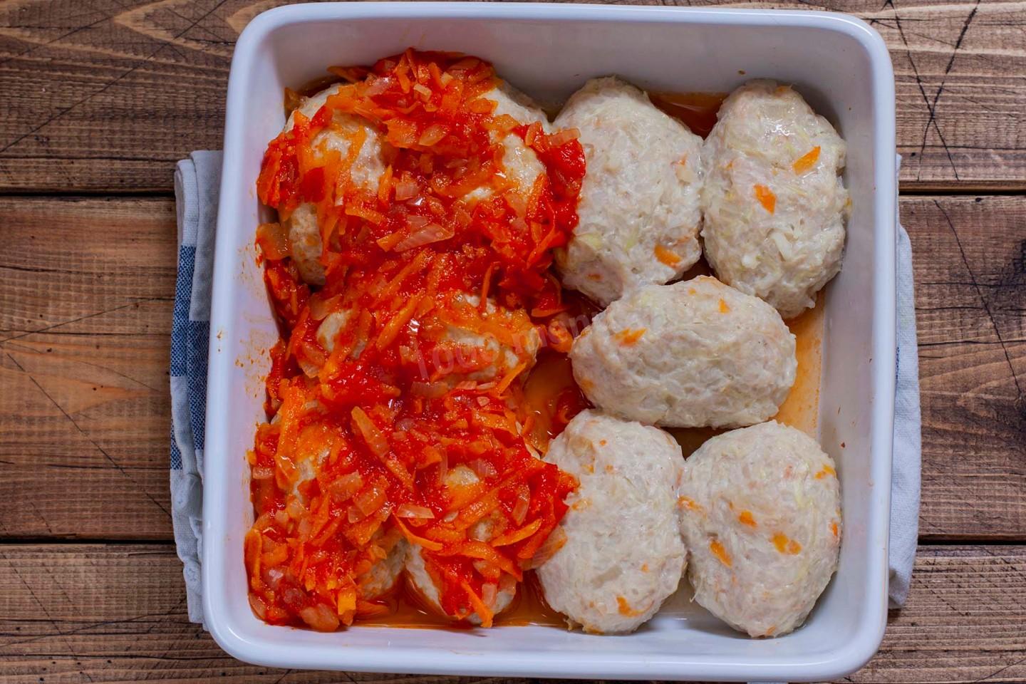 Шаг 11 приготовления Голубцы ленивые с капустой и фаршем в духовке