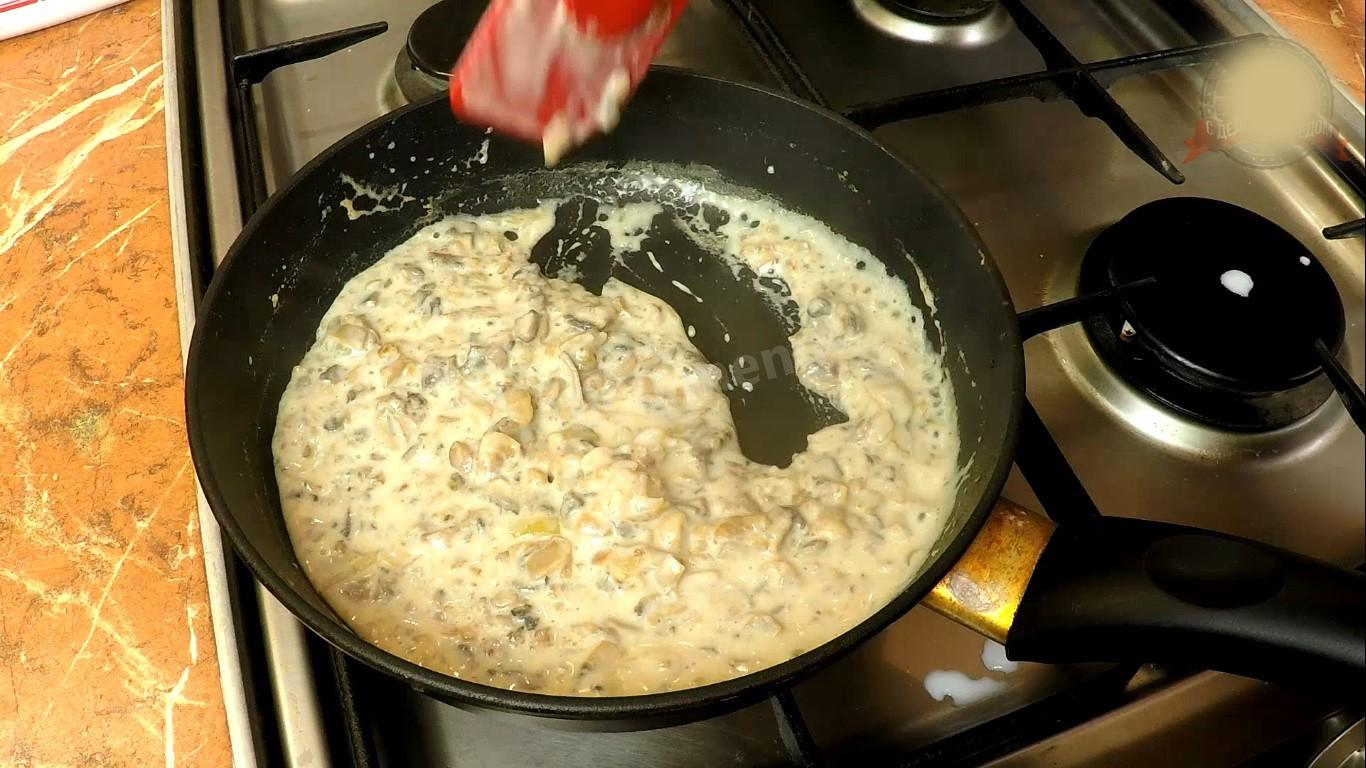Шаг 5 приготовления Соломоны Мясо отбивное под грибным соусом