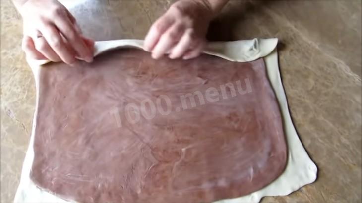 Шаг 6 приготовления Вареники Зебра-ракушки