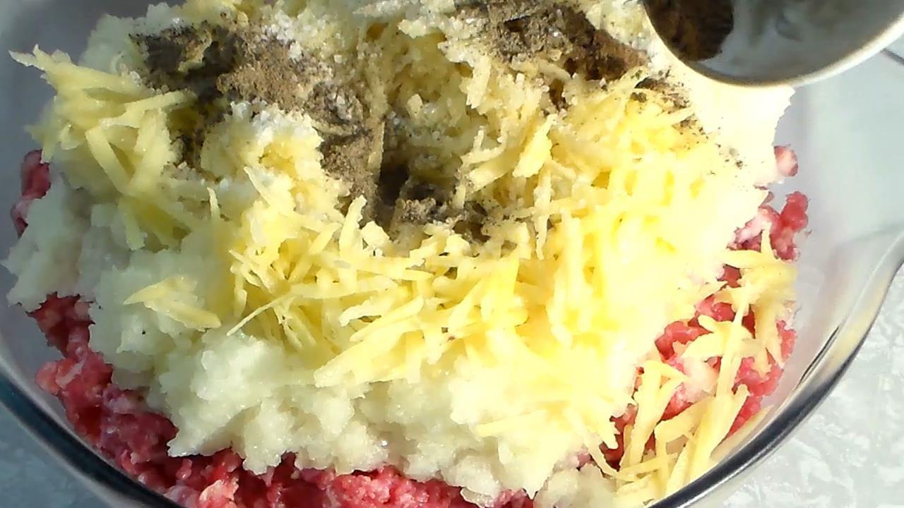 Шаг 6 приготовления Манты со свиным и говяжьим фаршем