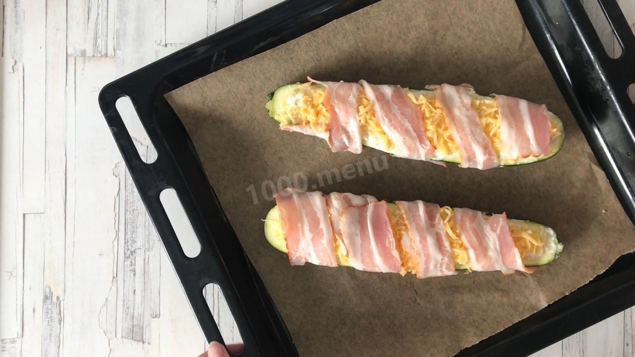 Шаг 12 приготовления Кабачки, фаршированные сыром в духовке