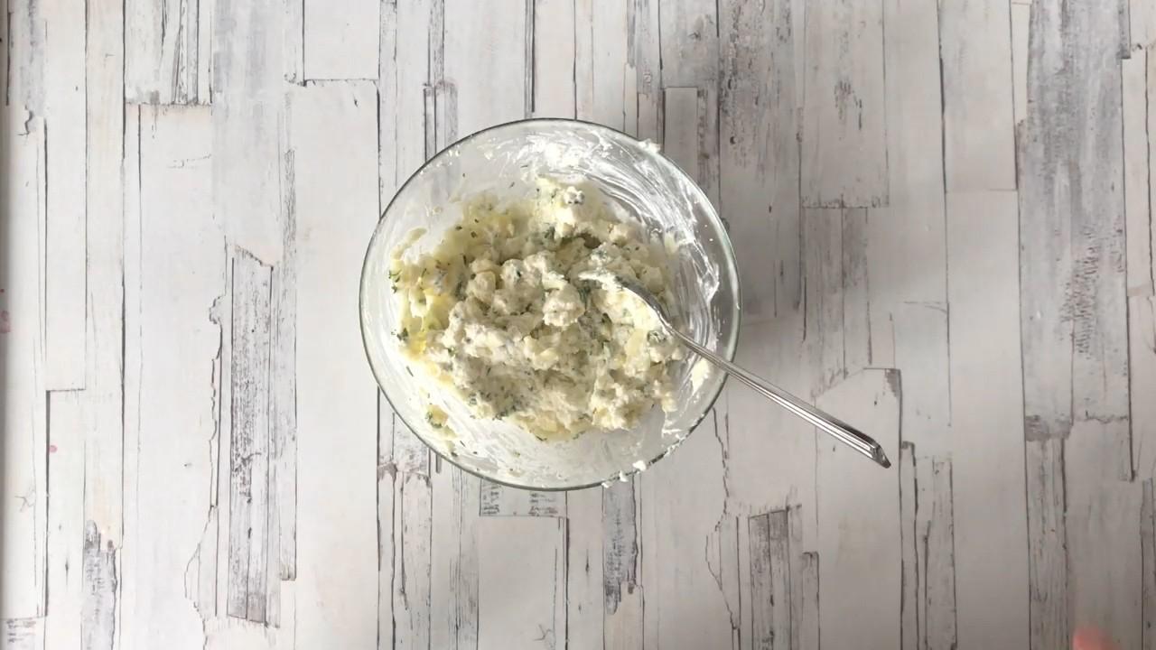Шаг 8 приготовления Кабачки, фаршированные сыром в духовке