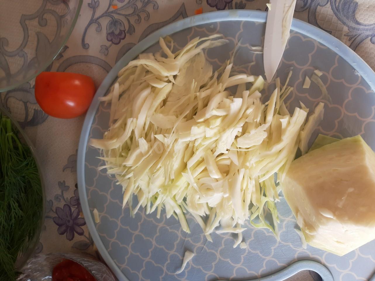 Шаг 9 приготовления Свинина тушеная с капустой и картошкой