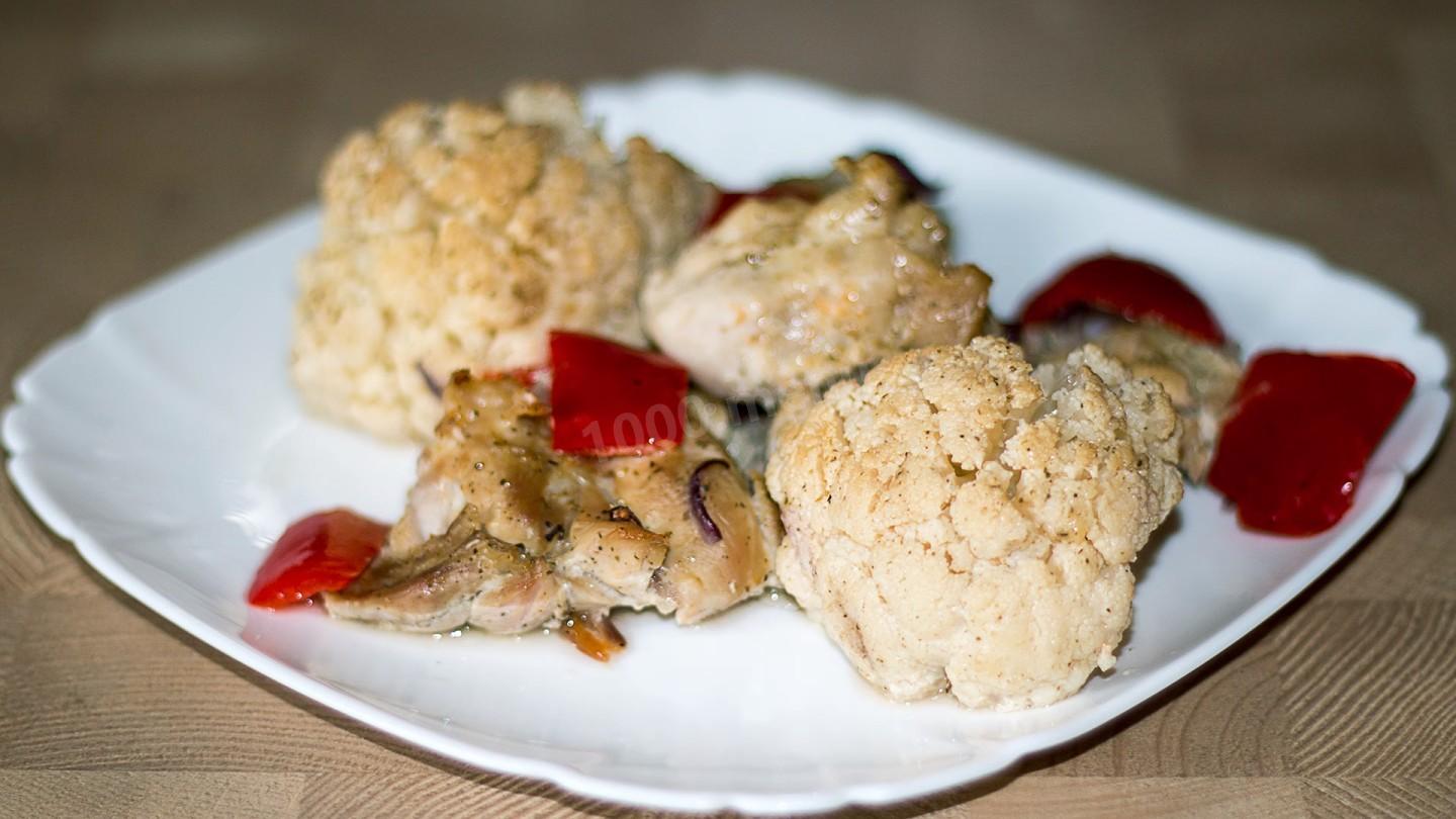Обложка рецепта Простая курица в духовке с овощами