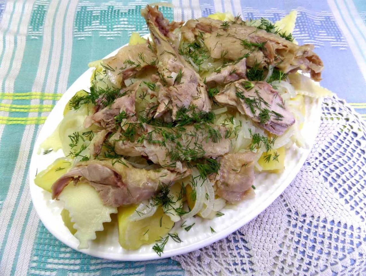 Обложка рецепта Бешбармак с мясом индейки по-русски