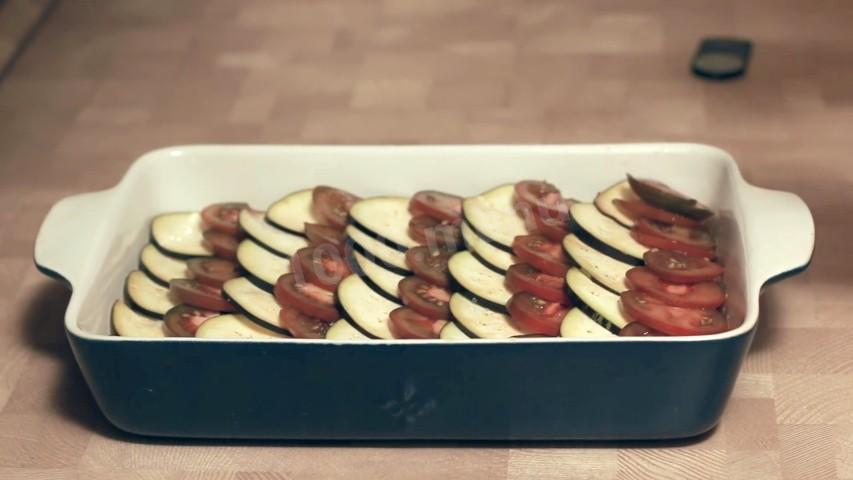 Шаг 14 приготовления Запеканка из баклажанов с мясным фаршем