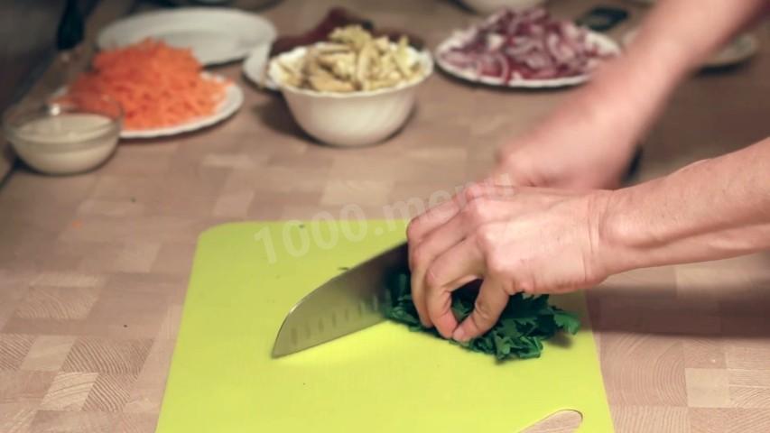 Шаг 5 приготовления Запеканка из баклажанов с мясным фаршем