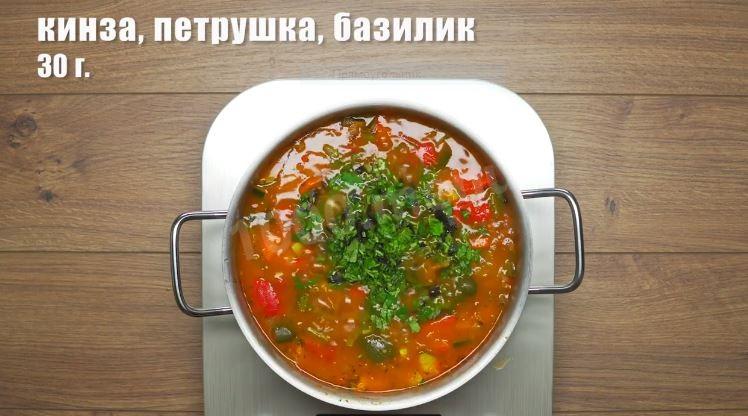 Шаг 10 приготовления Овощной лагман
