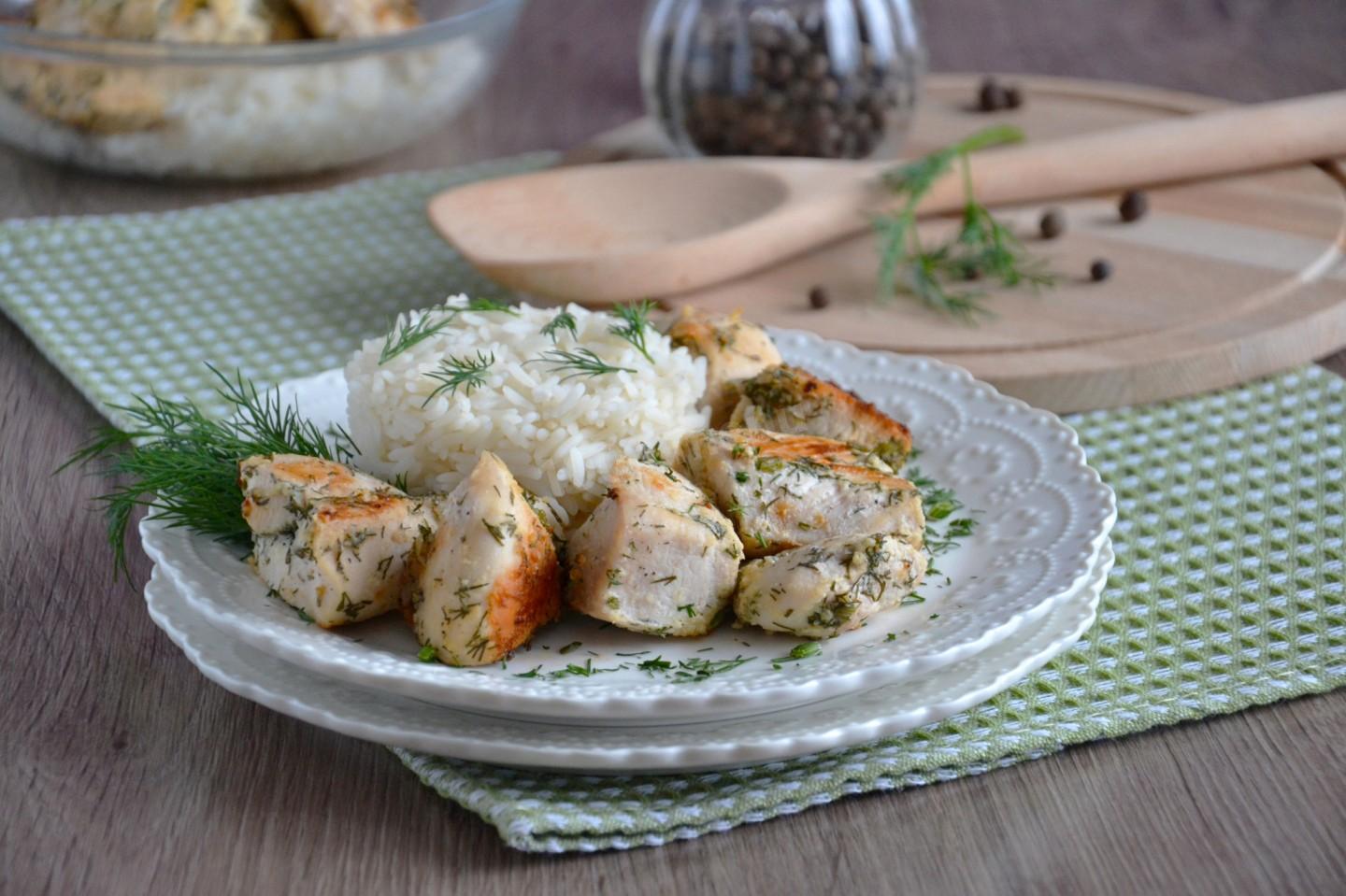Обложка рецепта Куриное филе в кефире на сковороде