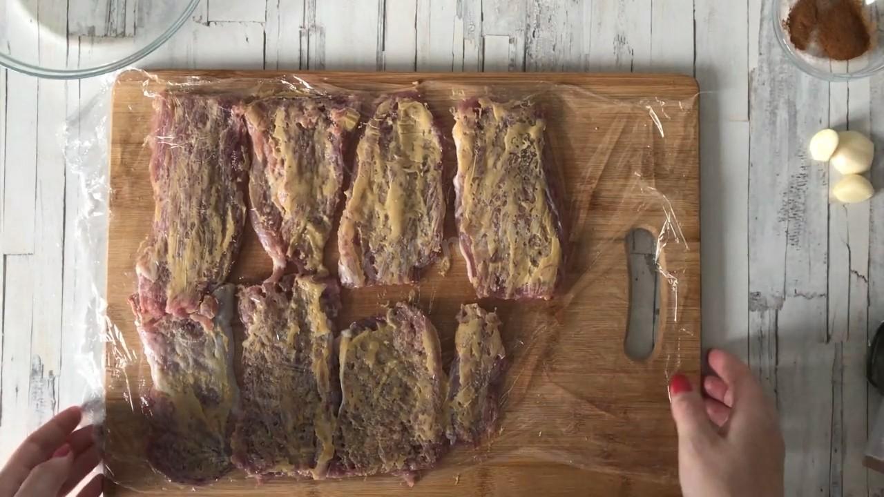 Шаг 4 приготовления Запеченная свиная вырезка с горчицей