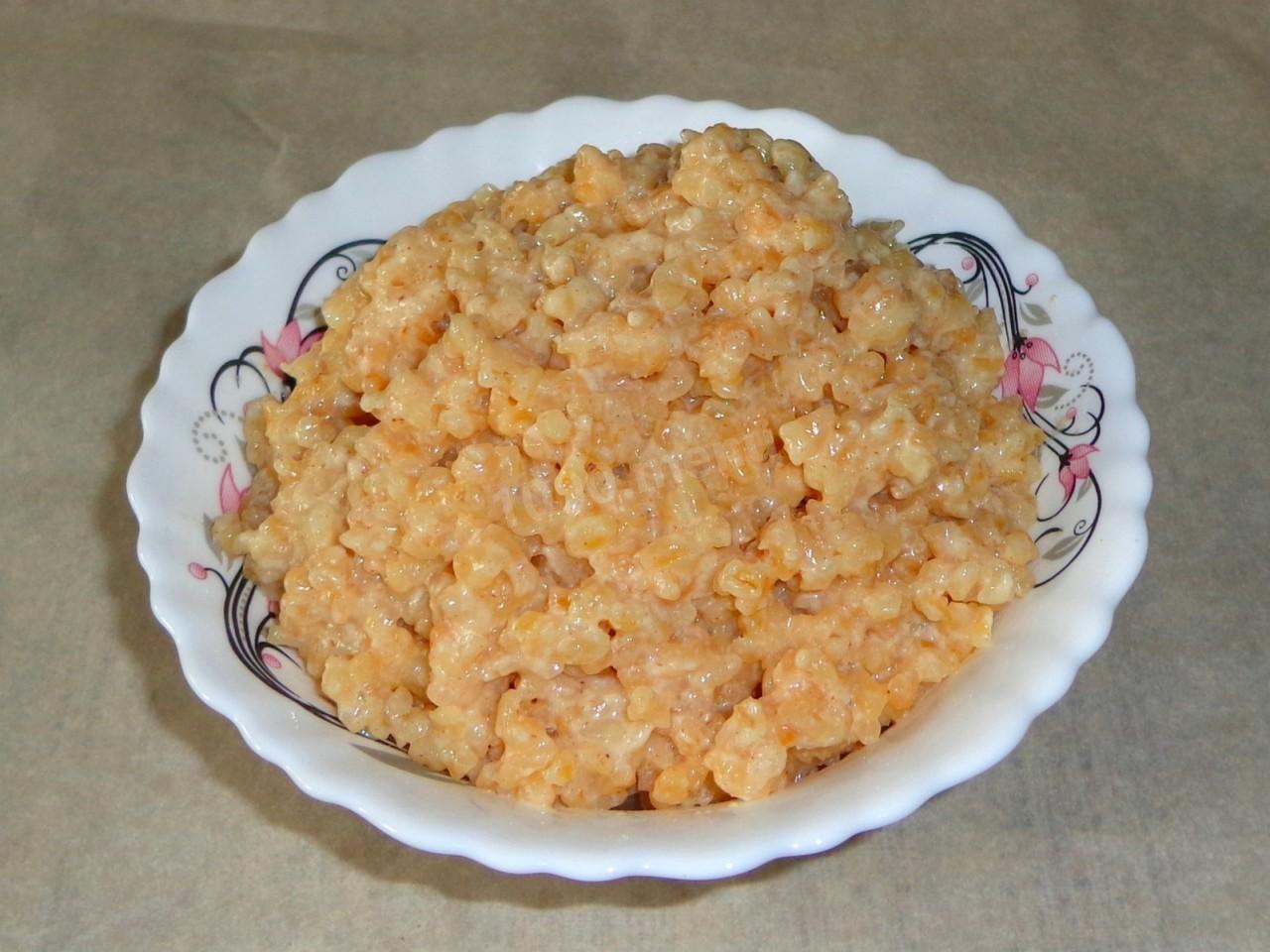 Шаг 9 приготовления Булгур с молоком