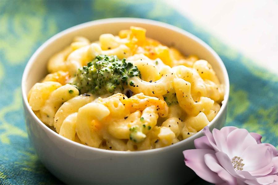 Обложка рецепта Макароны рожки с брокколи и сыром