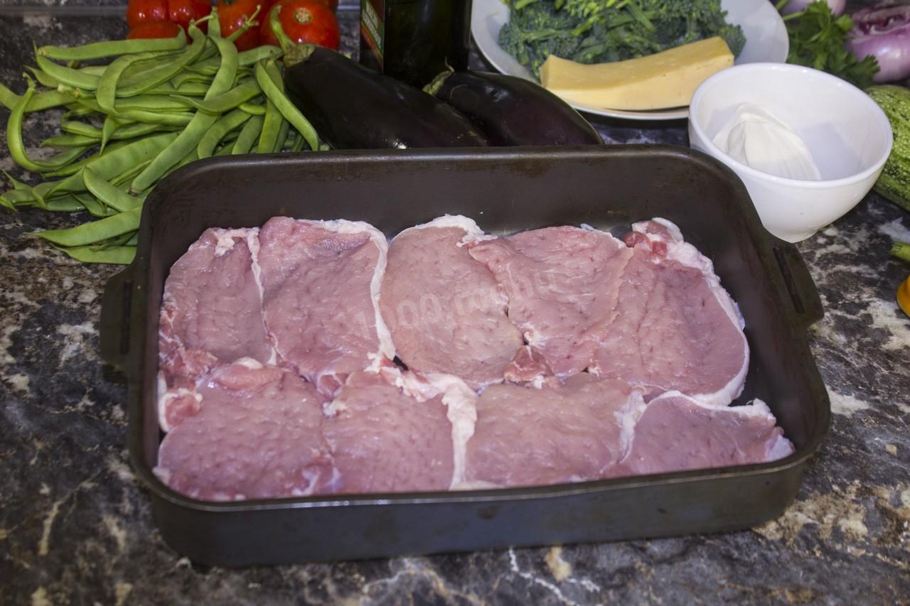 Шаг 4 приготовления Мясо запеченное с овощами