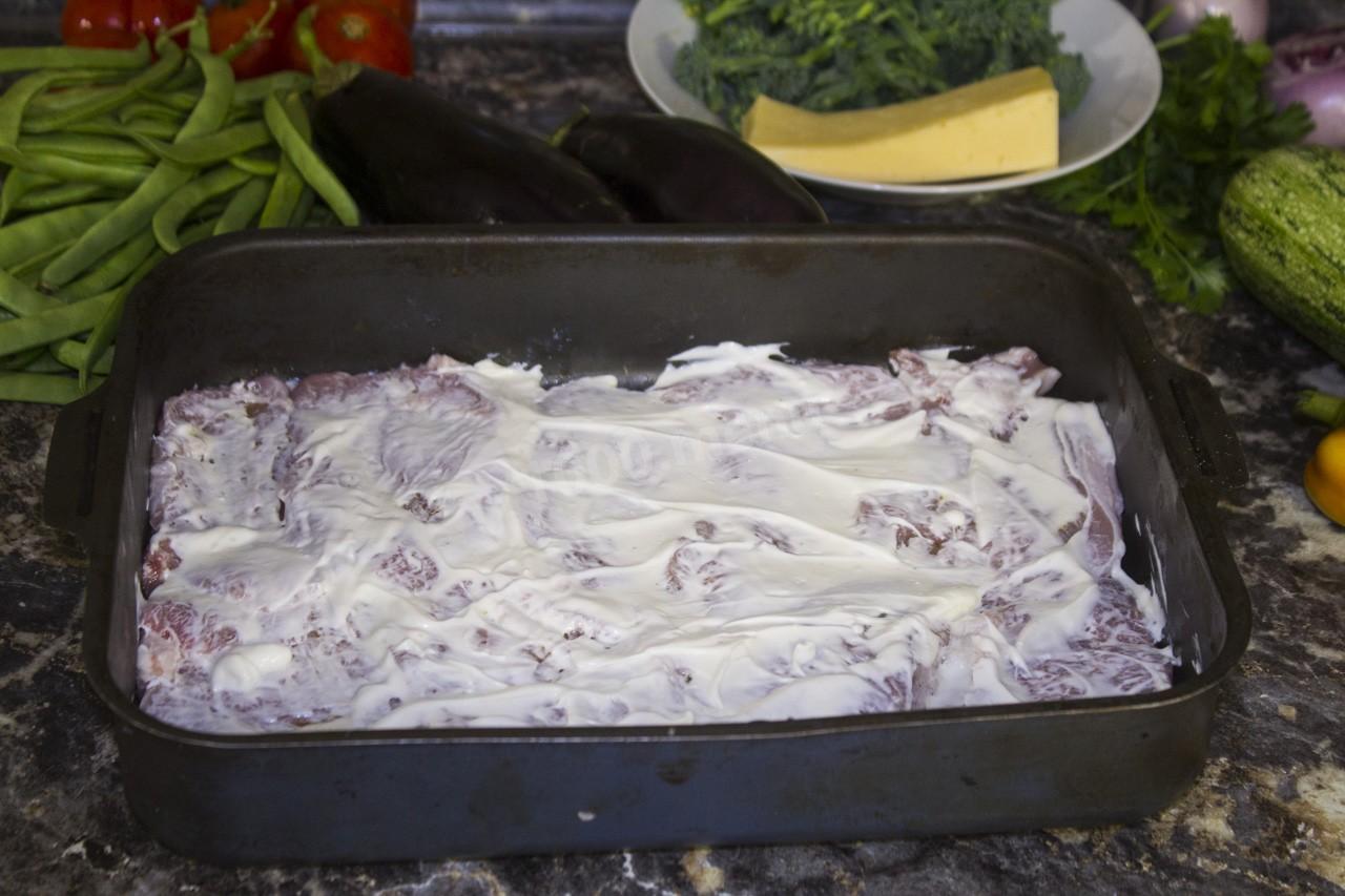 Шаг 8 приготовления Мясо запеченное с овощами