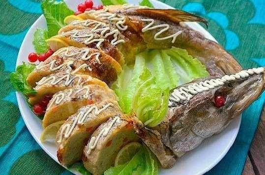 Обложка рецепта Запеченная щука по-царски