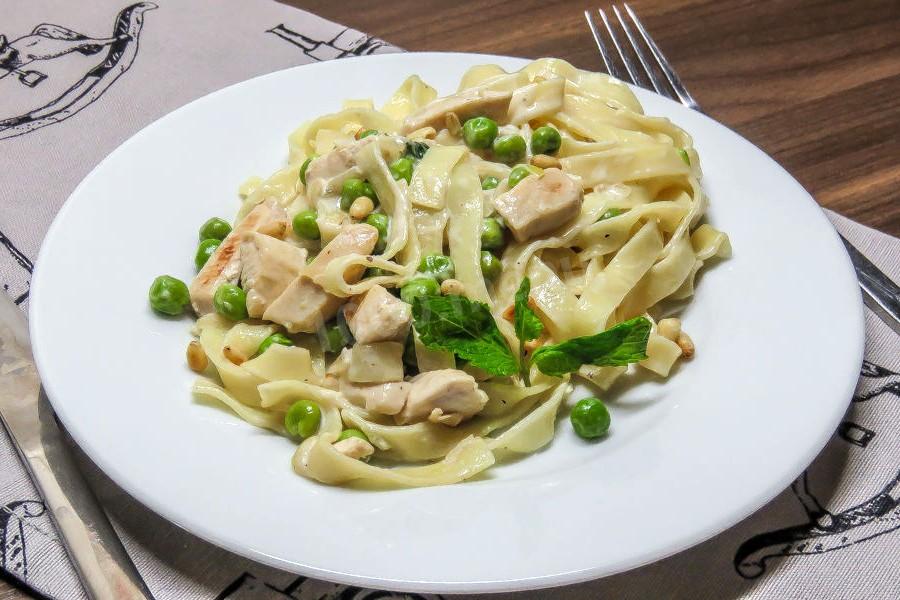 Обложка рецепта Тальятелле с курицей