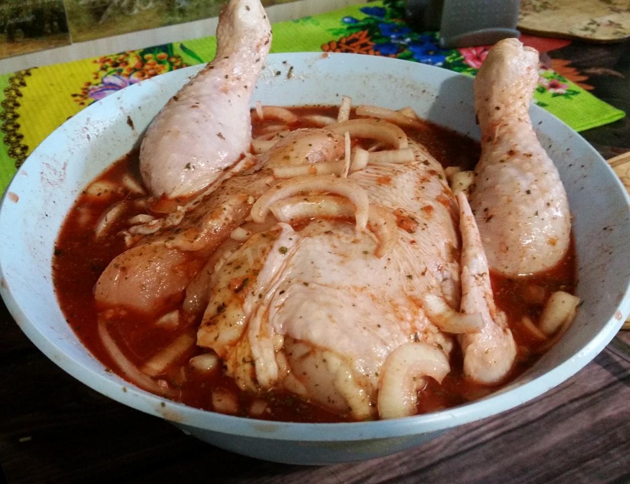 Шаг 6 приготовления Курица барбекю в пиве