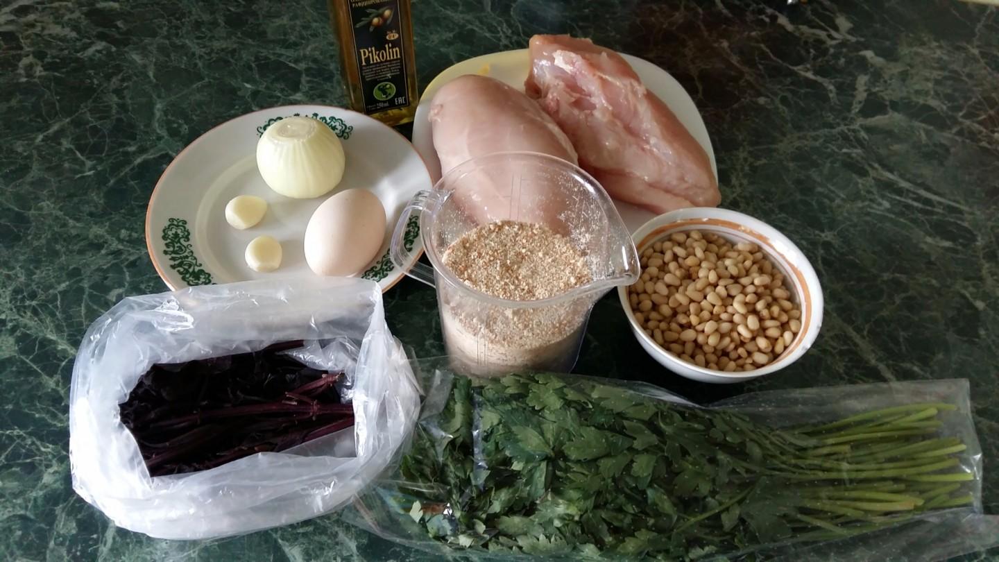 Шаг 1 приготовления Куриный хлеб