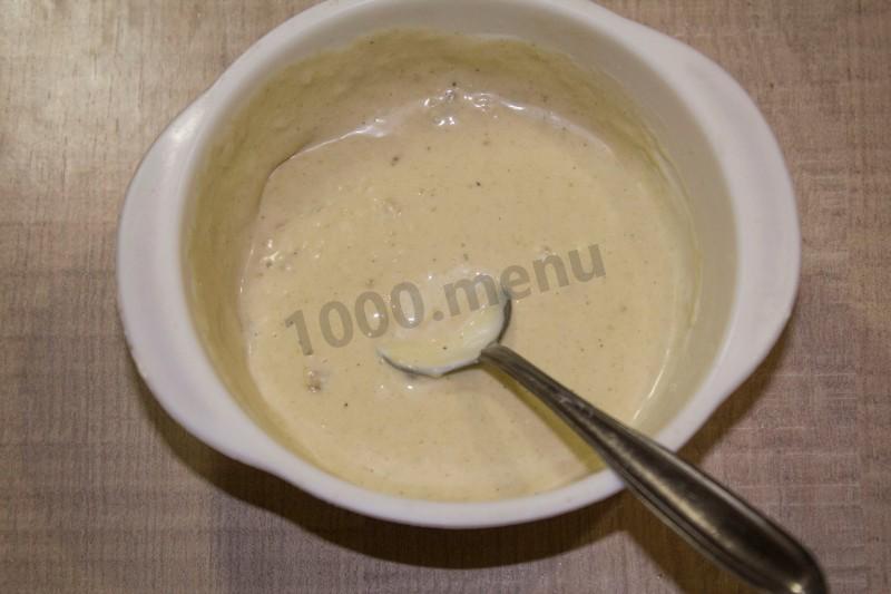 Шаг 7 приготовления Скумбрия запеченная с хреном майонезом и горчицей