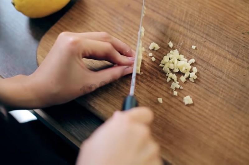 Шаг 2 приготовления Паста с морепродуктами сырно сливочная