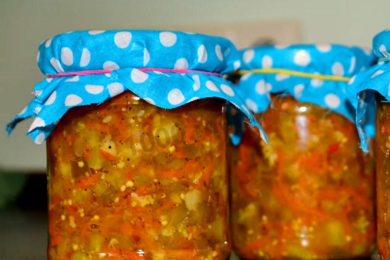 Обложка рецепта Соте кабачково баклажанное на зиму
