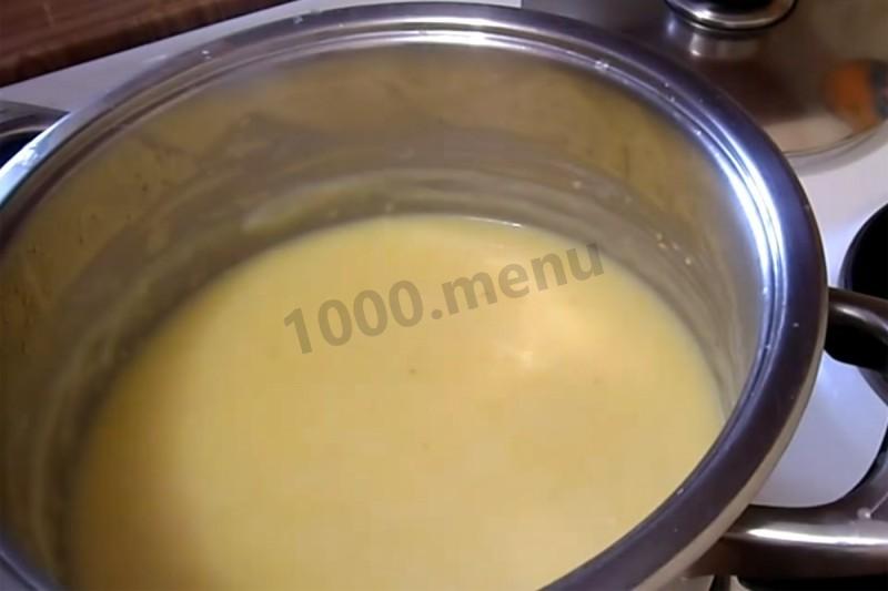 Шаг 7 приготовления Каша молочно кукурузная