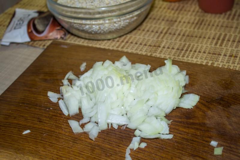 Шаг 3 приготовления Каша из перловки с томатным соком и говядиной в духовке