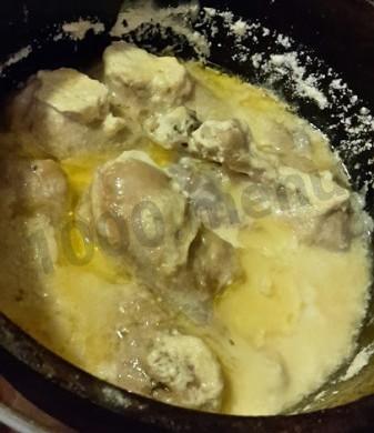 Обложка рецепта Курица со сметаной