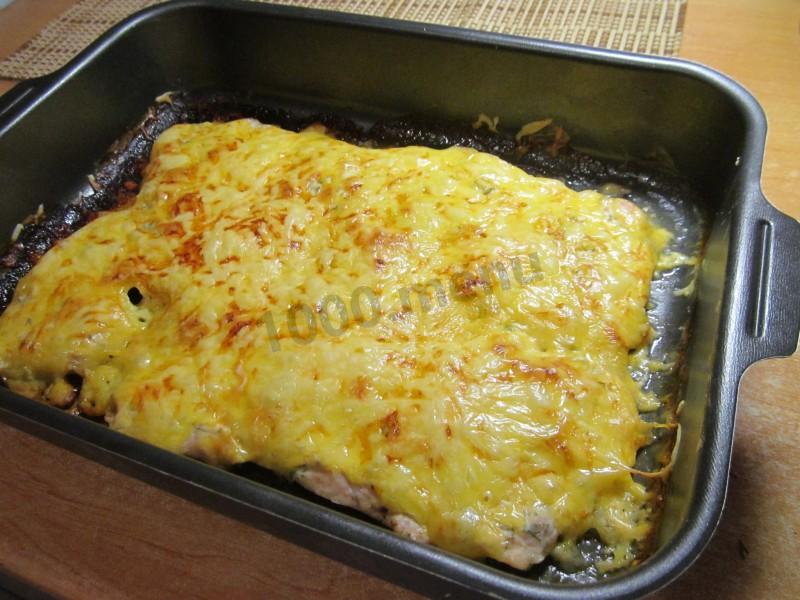 Шаг 12 приготовления Курица в сметане с сыром и укропом в духовке