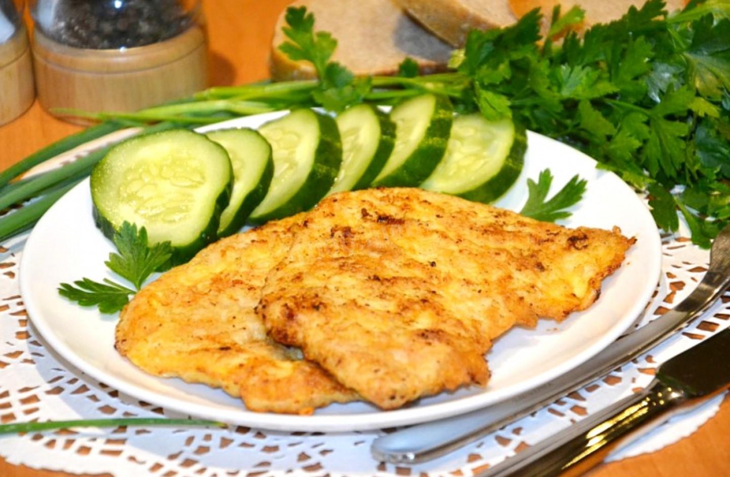 Обложка рецепта Отбивные из индейки в кукурузной муке