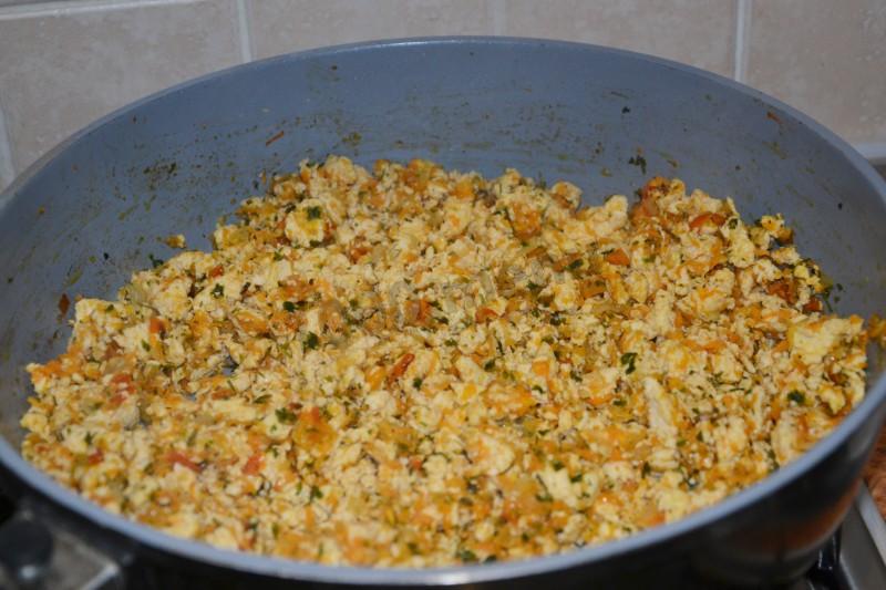 Шаг 10 приготовления Спагетти с куриным фаршем