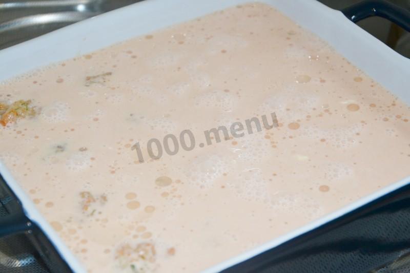Шаг 8 приготовления Тефтели из индейки с морковью и рисом запеченные