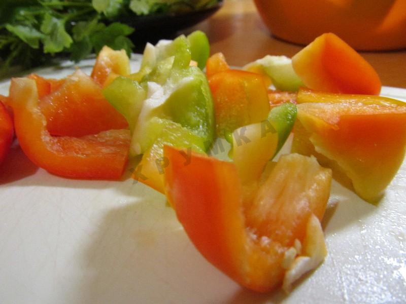 Шаг 7 приготовления Мясо с баклажанами и картофелем в мультиварке