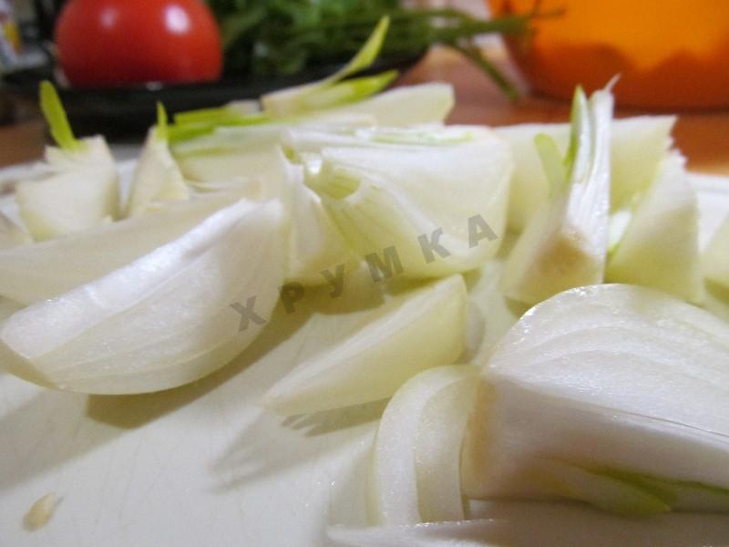Шаг 8 приготовления Мясо с баклажанами и картофелем в мультиварке