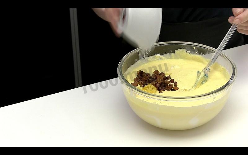 Шаг 4 приготовления Воздушный сырник без жарки