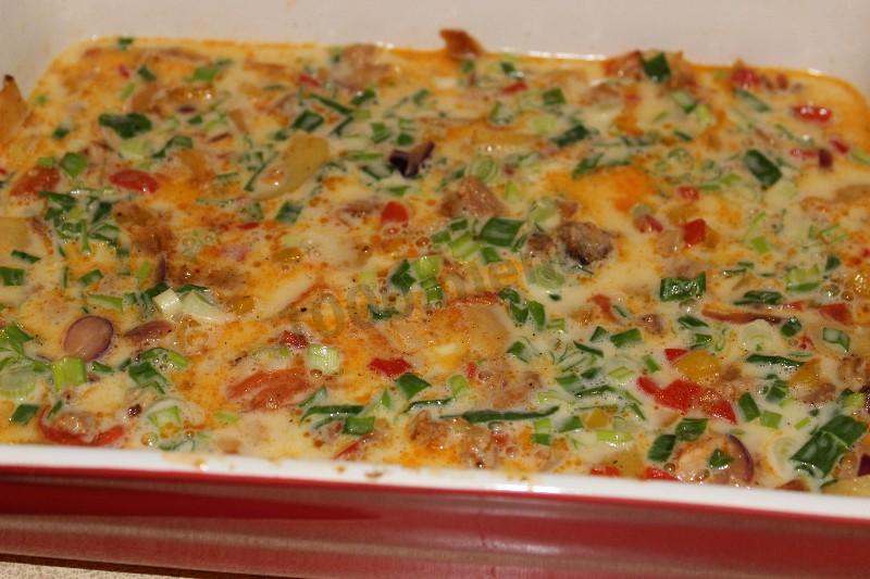 Шаг 10 приготовления Вкусный омлет Настроение