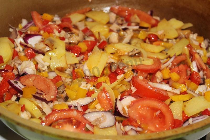 Шаг 7 приготовления Вкусный омлет Настроение
