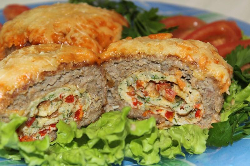 Шаг 4 приготовления Мясные зразы рулетные