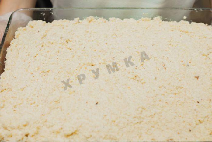 Шаг 4 приготовления Запеканка из пшенки с соусом из смородины