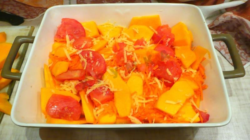 Шаг 6 приготовления Запеченная тыква с сыром