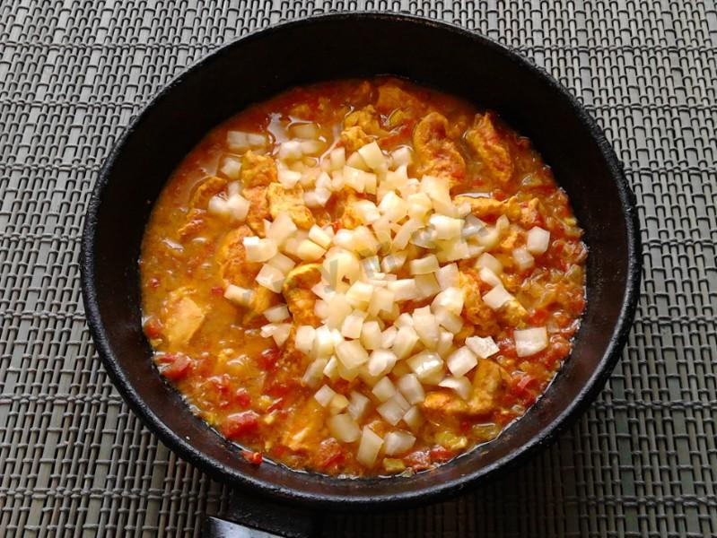 Шаг 10 приготовления Куриное филе с карри и овощами