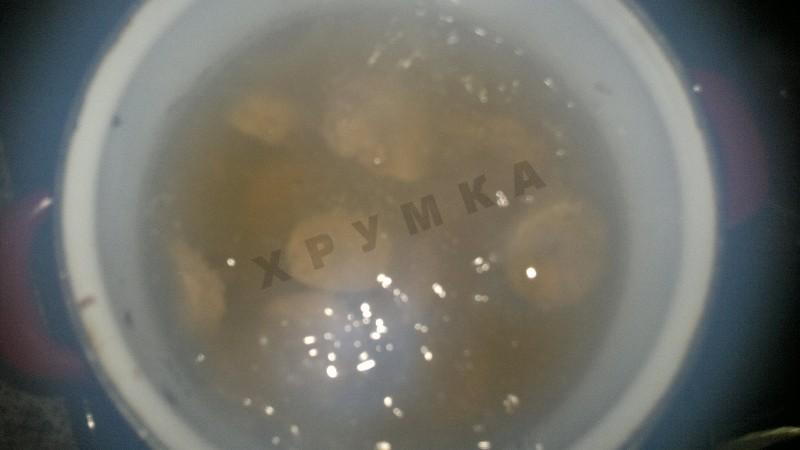 Шаг 9 приготовления Шашлык из бычьих яиц в духовке