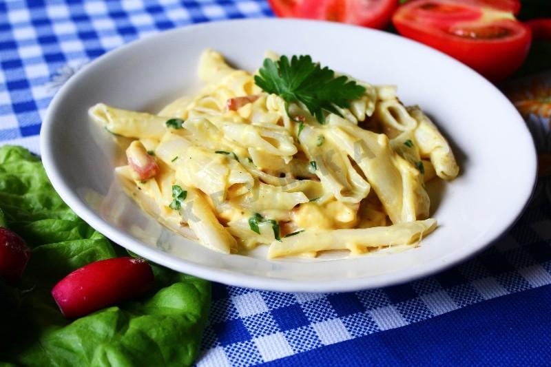 Шаг 16 приготовления Макароны карбонара с беконом