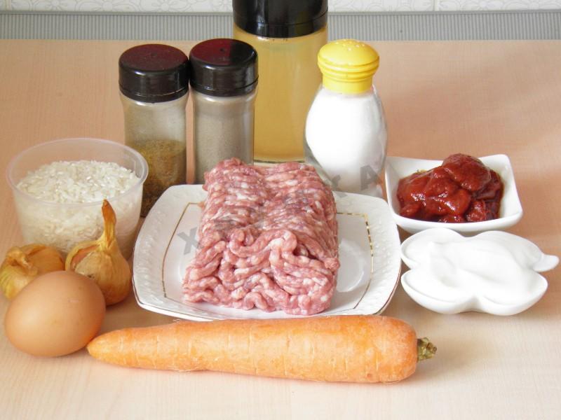 Шаг 1 приготовления Ёжики из фарша в мультиварке